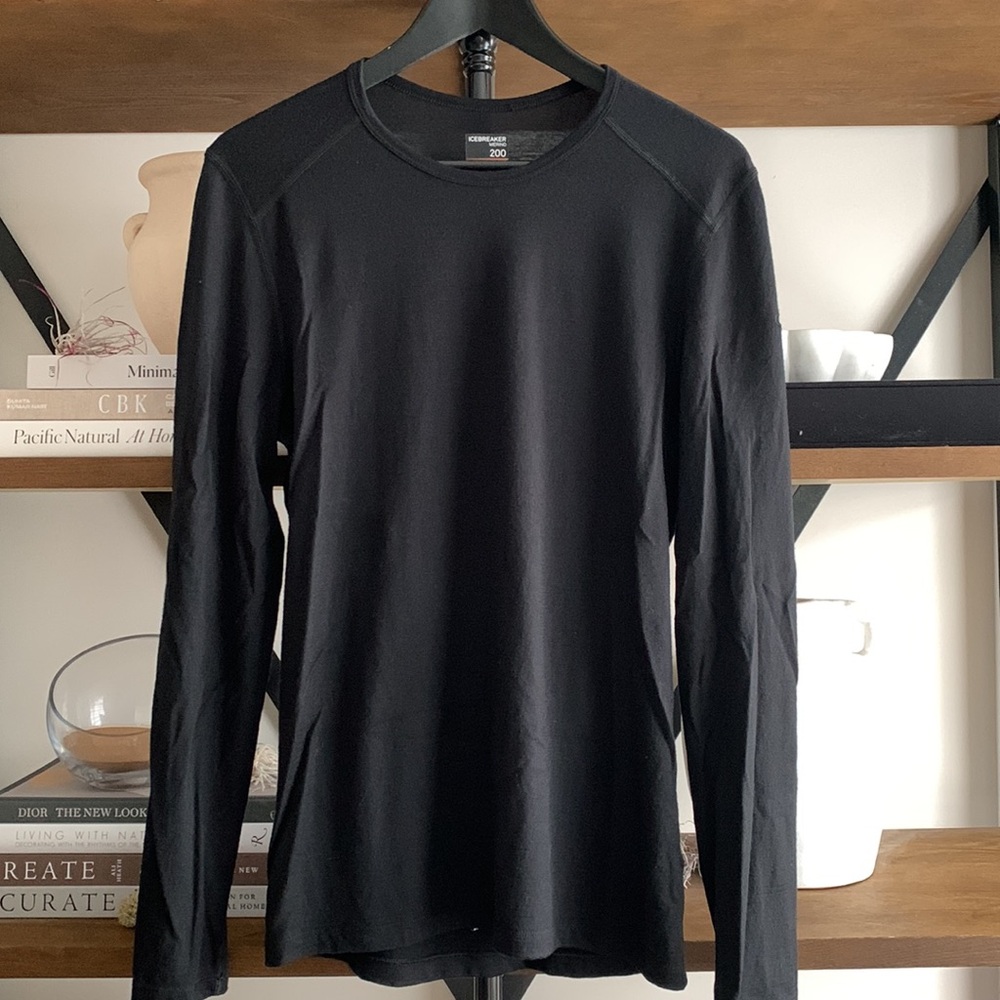 Icebreaker Men's Merino 200 Oasis Long Sleeve Crewe Thermal Top
